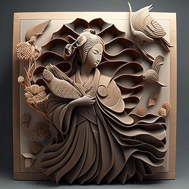 3D model japanese art (STL)